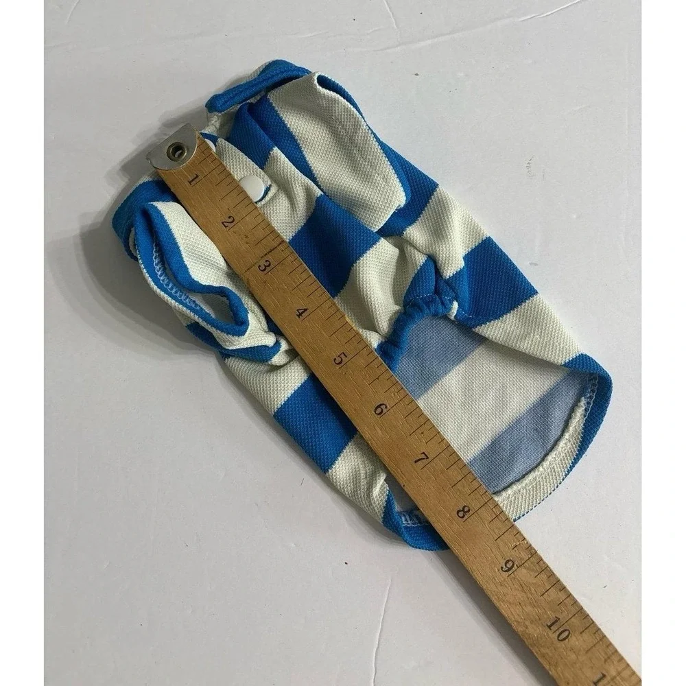 Dog Blue & White Polo Shirt (XXS) Tea Cup Size